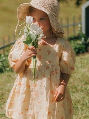Lolly May bubble dress yellow